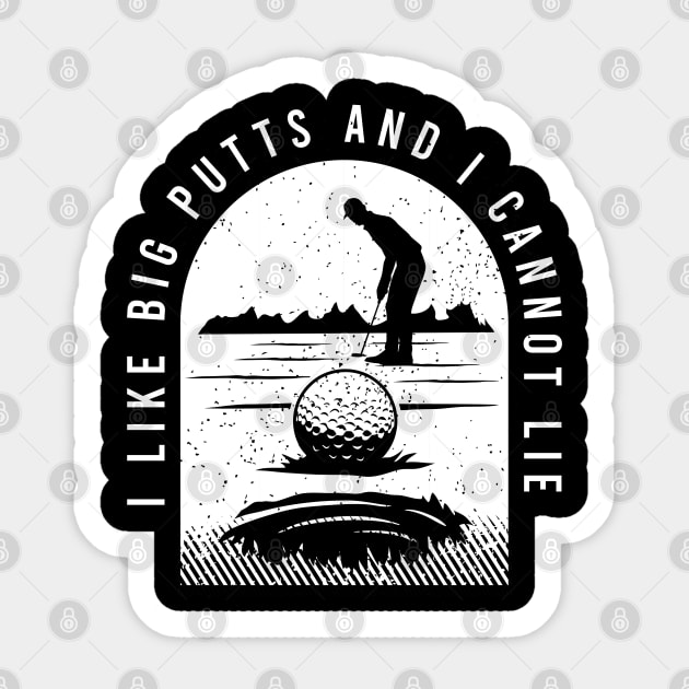 Funny Golf Clothing For A Golf Player Sticker by AlleyField